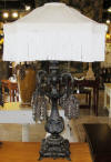 Antique Victorian lamp with gothic Moroccan design