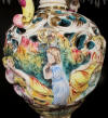 Capodimonte lamp made in Italy