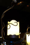 Bronze light wrought iron chandelier