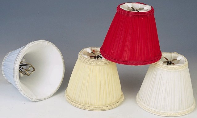 Chandelier Lamp Shades Blue Beige Red Cream Pleated Silk Chandelier Shades