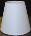 Chandelier shade white linen