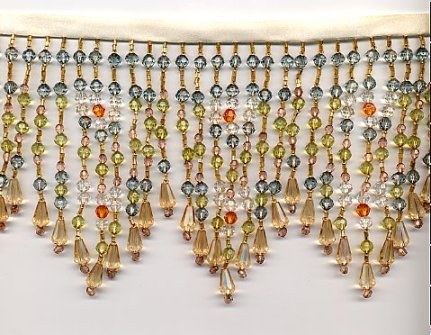 VICTORIAN LAMP SHADE HEAVY EMBROIDERED FABRIC W/ GOLD SILK RUST BEADING & FRINGE VICTORIAN LAMP SHADE HEAVY EMBROIDERED FABRIC W/ GOLD SILK RUST BEADING & FRINGE