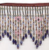 Beaded fringe for floor lamp shades
