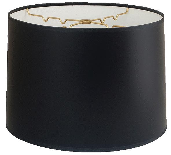 Short Drum Lamp Shades Drum Shade Back Paper Black