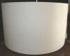Drum shade cream linen micro fiber