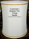 Stiffel Bell drum shade gold braid gimp trim