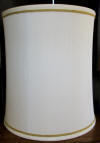 Drum shade gold braid trim