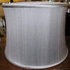 Drum shade silk gray