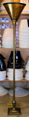 Mica torchiere lamp