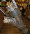 Rustic tree floor lamp