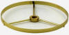 Reflector glass torchiere shade