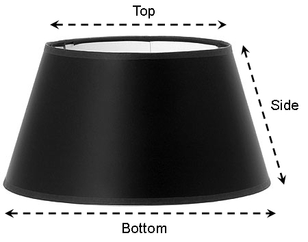 Lamp Shade Ing By Lamp Shade Measurements Ae Listed Top X Bottom Side