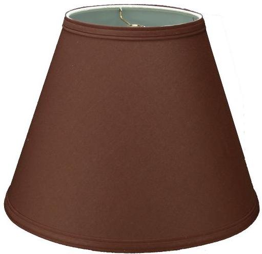 Chocolate Lamp Shades on Brown Linen Lamp Shade