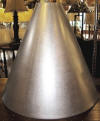 Cone metal lamp shade