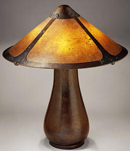 Mica Lamps | Table Lamps: Amber and Silver | Lamp Shade Pro