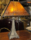 Mica lamp square base