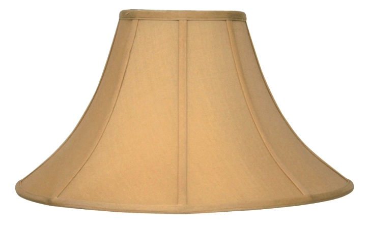 Coolie Lamp Shades With Wide Bottoms And Narrow Tops 7x22x13 99 Modern Wide Coolie Lamp Shade Antique Gold Buff Bell Silk