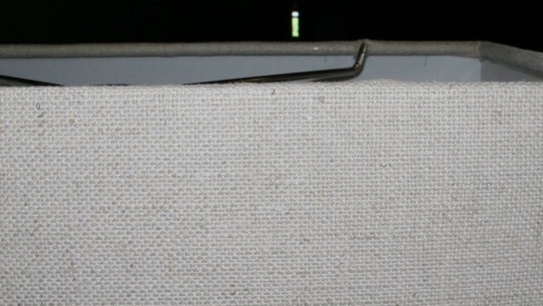 Rectangle Lamp Shades With Elongated Square Shapes Close Up Rectangle Lamp Shade Natural Linen Straight Sides