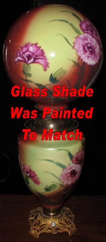 shades ball to lamp glass match  shade Replacement painted shade painting glass globe glass