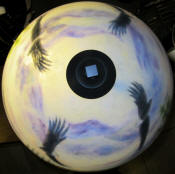 4 eagles reverse painted shade
