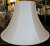 Floor lamp shade for moderate size lamps