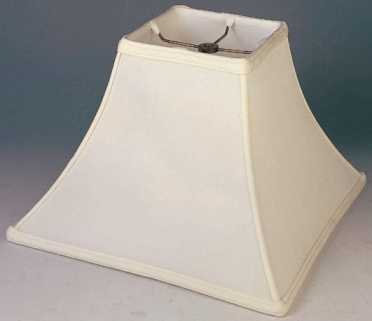 square lamp shade lampshade silk bell cream shades crystal antique curved shantung luxury liner hoylelamps
