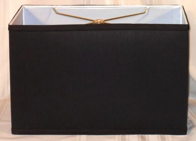 Rectangle Lamp Shades With Elongated Square Shapes Ask Square Lamp Shade Black Linen