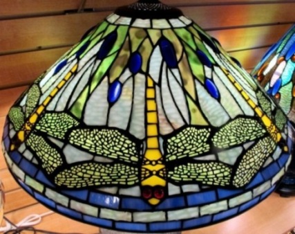 Tiffany Table Lamps And Shades By Lamp Shade Outlet Tiffany Shade Dragonfly Green Blue Yellow