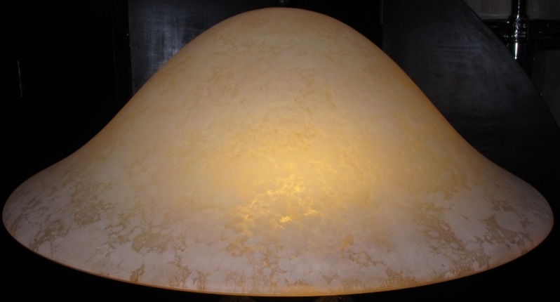 Reverse Painted Glass Dome Lamp Shade Reverse Painted Glass Dome Lamp Shade