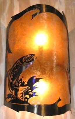 Rustic Lighting Country Mountain Lodge Mica Designs Ok To Customize Rustic Lighting Mica Sconce