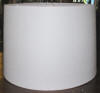 Drum shade white linen